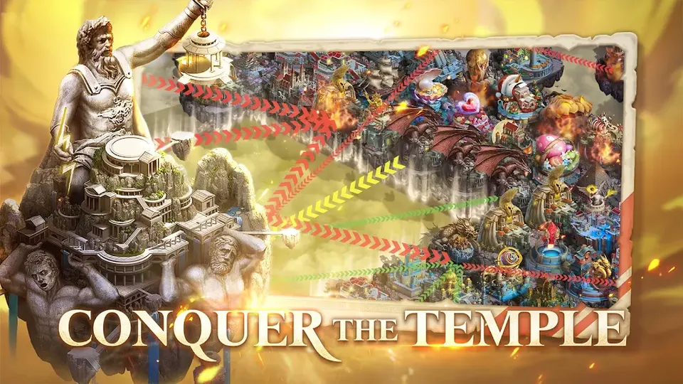 Captura de tela de Call of Spartan: Conquista do templo no mapa