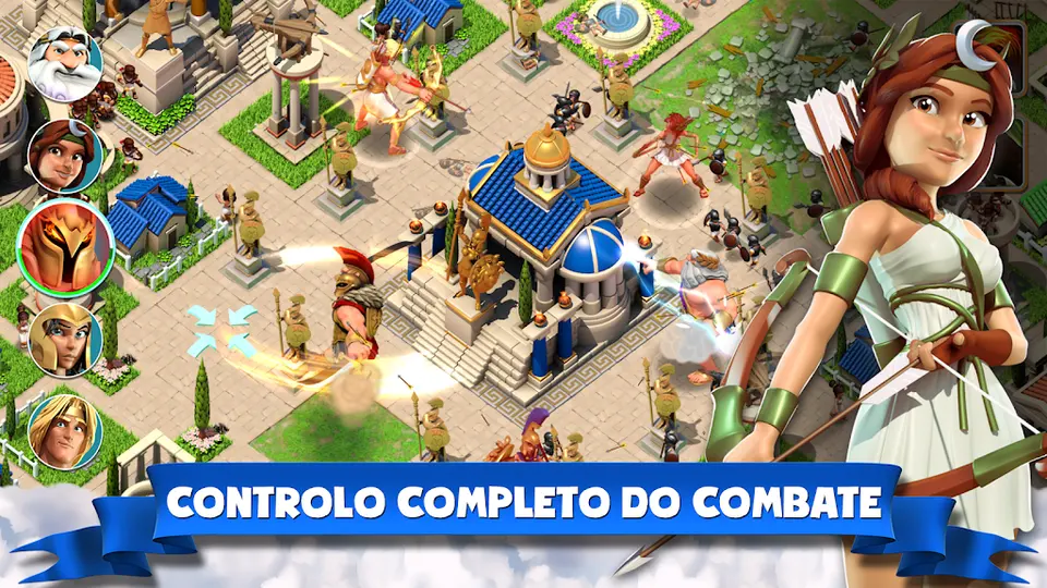 Captura de tela de Deuses do Olimpo: Controle completo do combate