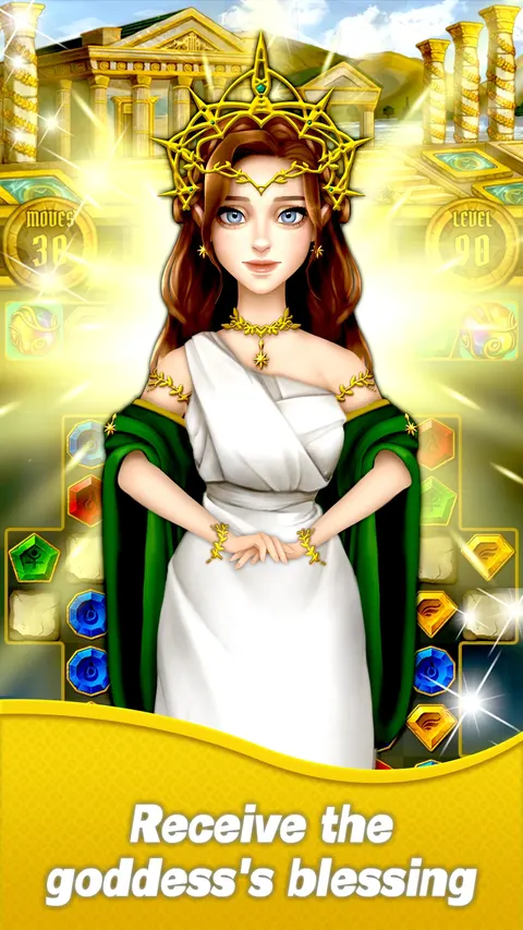 Captura de tela de Jewel Olympus: Receba a bênção da deusa