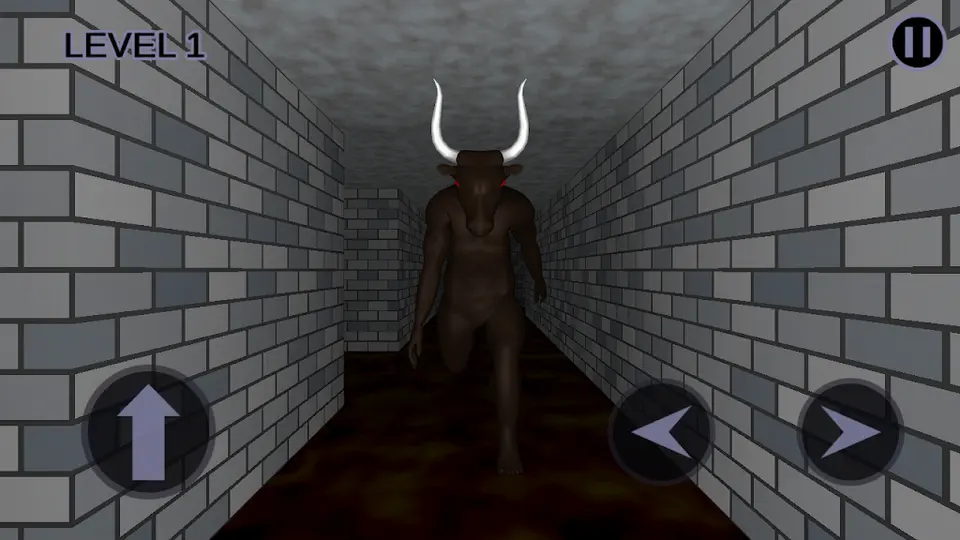 Captura de tela de Minotaur's Lair: Labirinto 3D: O minotauro à espreita no corredor