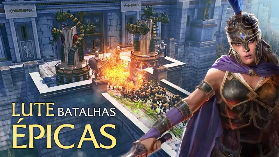 Captura de tela de Olympus Rising: Batalhas épicas nas ilhas